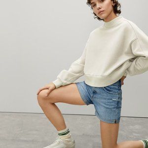 Everlane The Track Cropped Sweatshirt NWT
